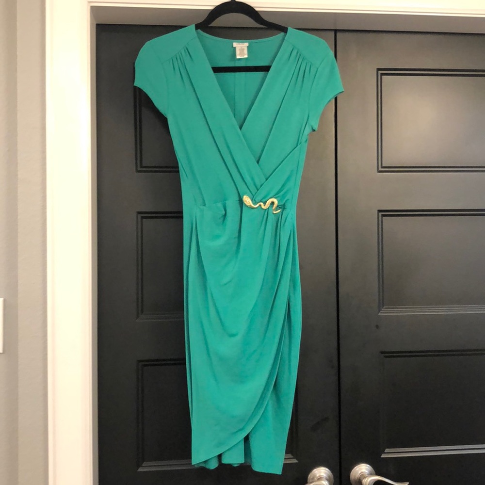COPY - Cache Green faux wrap dress